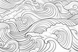mer avec vague agite