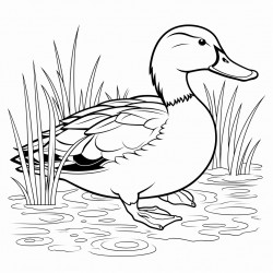 mallard duck on a pond