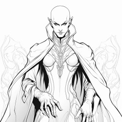 tall bald male vampire short women sorceress