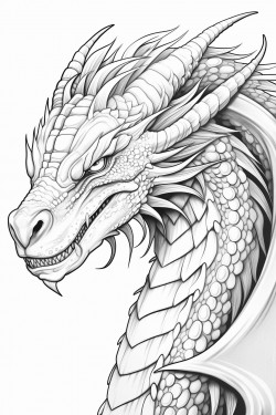dragon coloring page