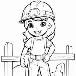 a woman construction worker