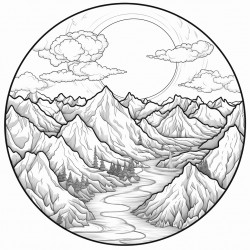 pangea with mountains