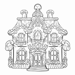 filligree gingerbread hause interrior