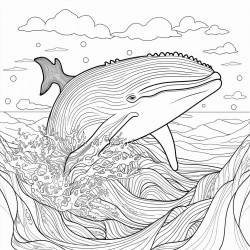 whale in ocean