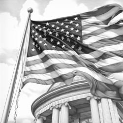 american flag with german flag