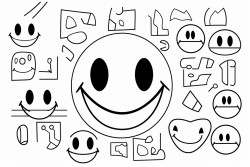 math symbols smiley faces