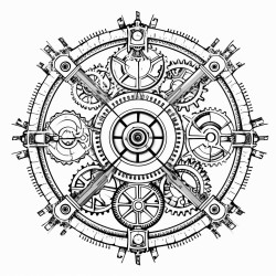 clockwork mandala a mandala made entirely of gears and cogs