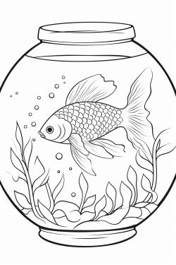 goldfish in an aquarium