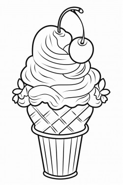 ice cream with cherry tops