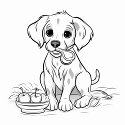 perro comiendo un hueso
