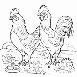 poule et poussin