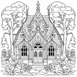 filligree art neuveau chapel in the garden
