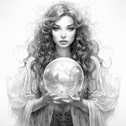 gypsy palm reading crystal ball