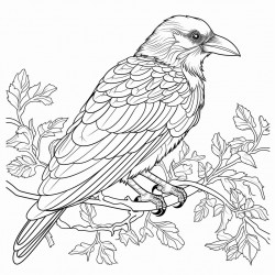 crow perched