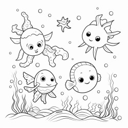 cute sea creatures in atlantis