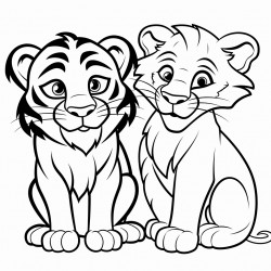 tiger and lion