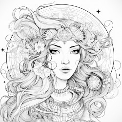 spirtual aesthetic think magical lady powerful woman
