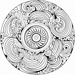 whimsical whorls a playful detailed mandala with whimsical curves and loops