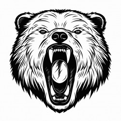 scary roaring bear