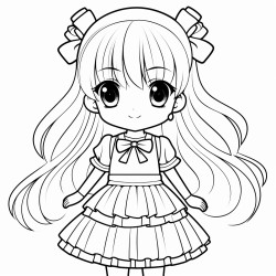 a cute anime girl
