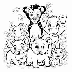 pagina da colorare animali marini