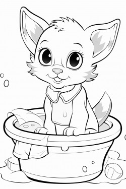 kitten playing