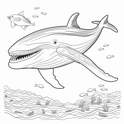whale swimming in the ocean