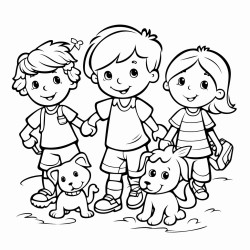 imgenes en blanco y negro para nios de 1 a 3 aos para colorear y divertidas