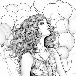 women with balloons