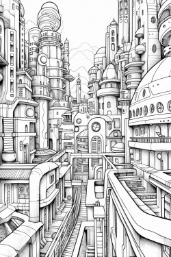 modern town in the future