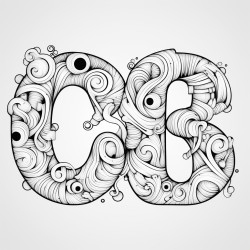 bubble letters that say okikz