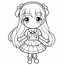 a cute anime girl