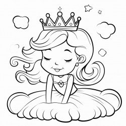 a girl dreaming to be a princess