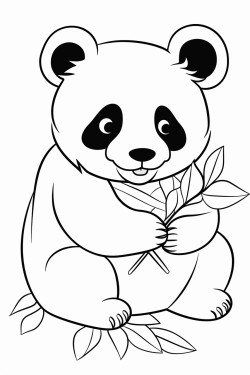 panda that eats leaves
