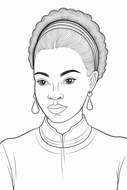 african american female nurse with hair styled in neat professional braids into a neat bun