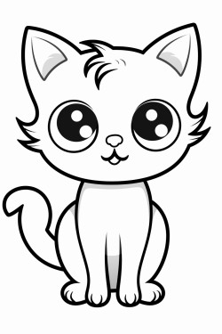 gatto con occhi grandi