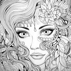 a coloring book combined with motivational affirmations