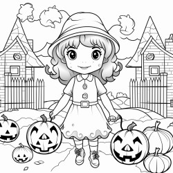 une momie mignonne qui court dans un jardin dans un contexte dhalloween