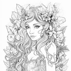 a elf girl who is earth themed