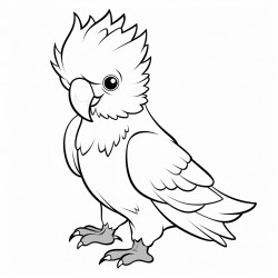 a cute cockatoo bird