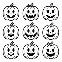 9jackolantern faces
