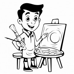 cartoons making art