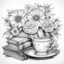 tea and books
