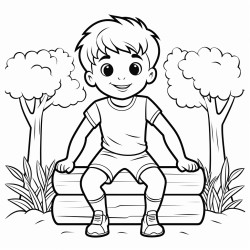 a boy who likes gymnastics and nature