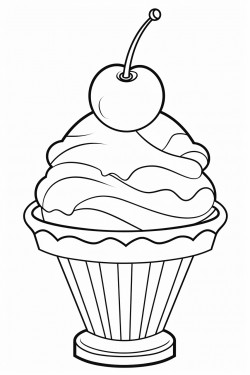ice cream with cherry tops