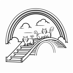 rainbow pet bridge