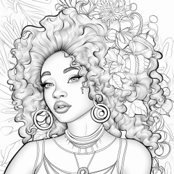 a black girl as a graphic designer