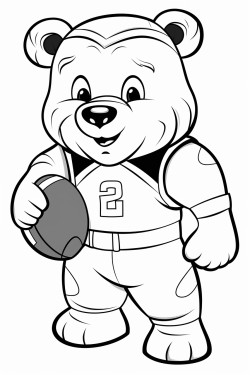 bears in uniform playing american football