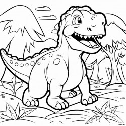 a cute tyrannosaurus rex