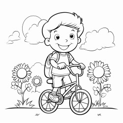 imgenes en blanco y negro para nios de 1 a 3 aos para colorear y divertidas